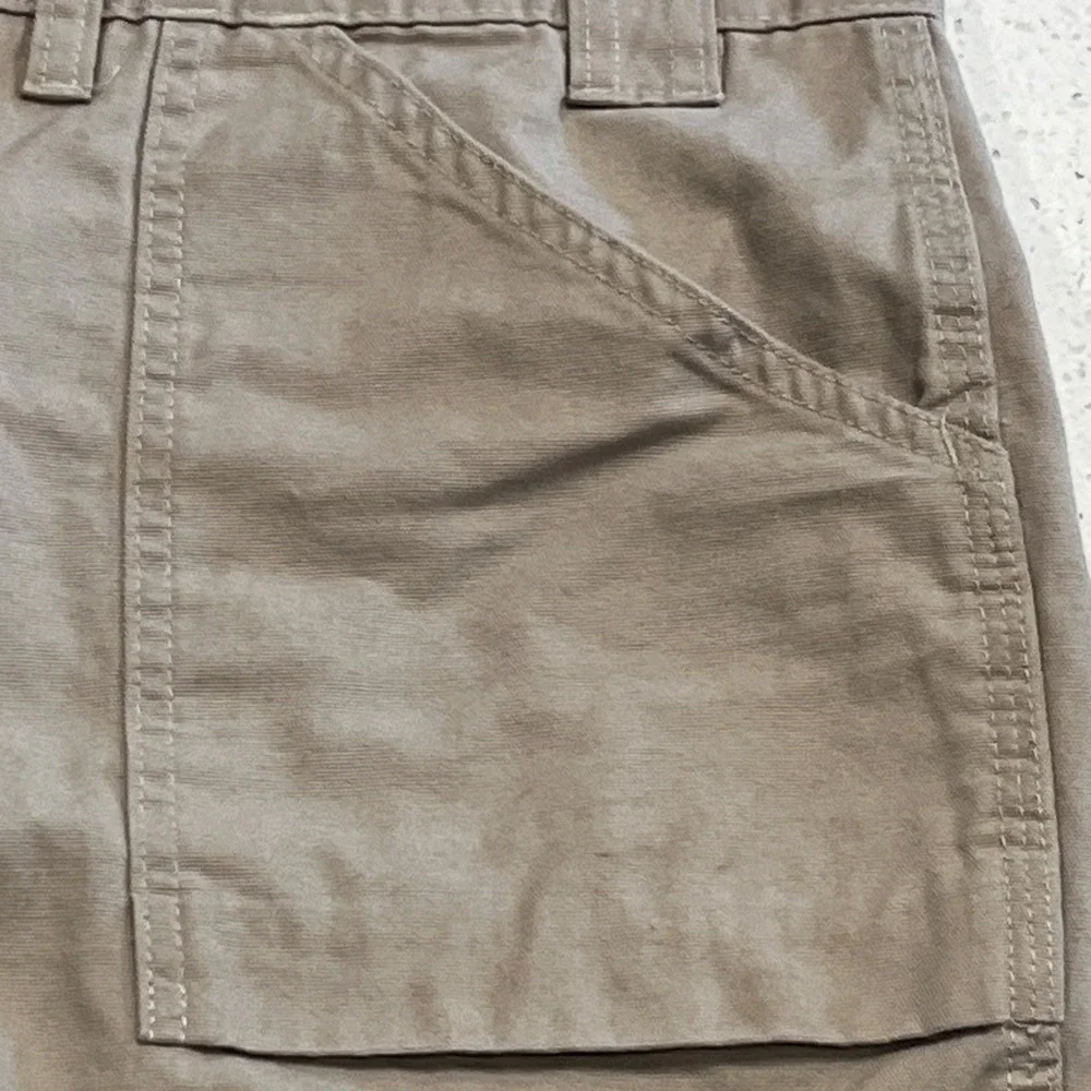 Blaklader Carpenter Pants Mens 42x32 Beige Canvas Workwear Utility Pockets Knee